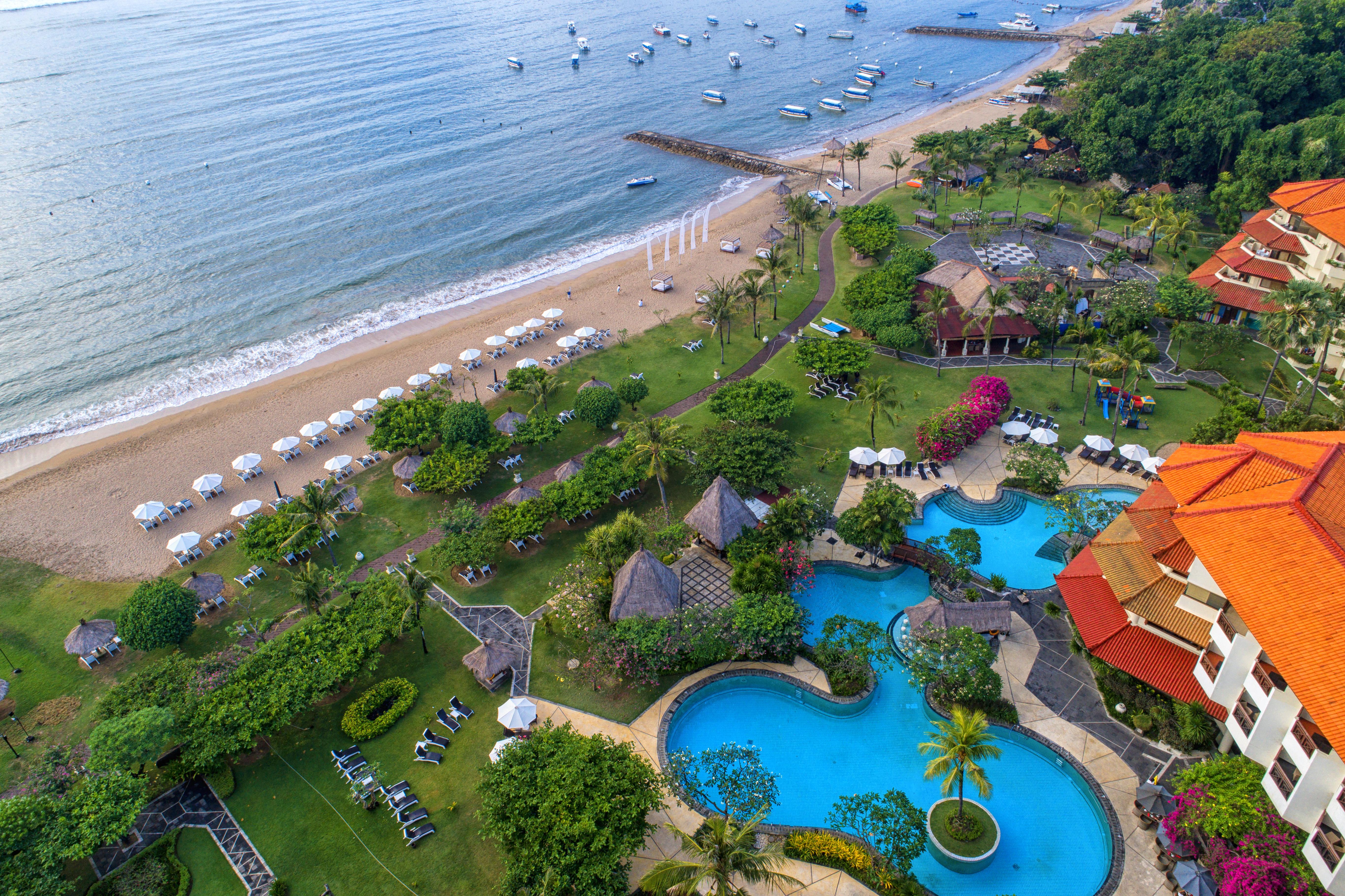 Grand Mirage Resort & Thalasso Bali Νούσα Ντούα Εξωτερικό φωτογραφία Aerial view of the resort